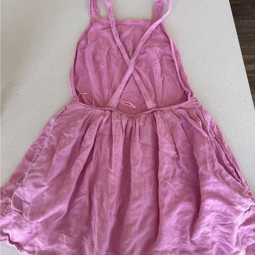 Free people pink open back sundress - Picture 2 of 3
